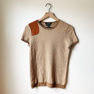 Ralph Lauren Women's Shoulder Patch Top